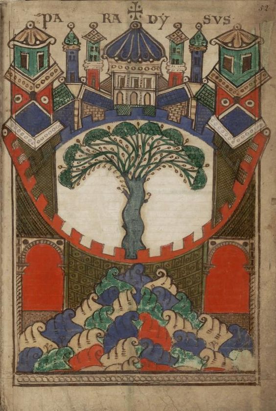 Liber Floridus folio 52 Paradysus